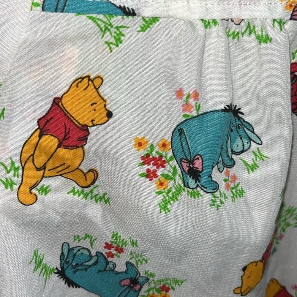 Adorable vintage Winnie the Pooh Piglet Eyore button down sleep top blouse m - Picture 9 of 14